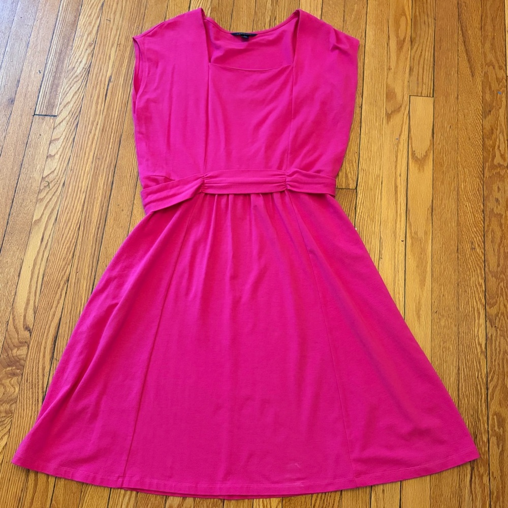 Women's Hot Pink Fit-and-Flare Dress